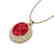 4.50 CTW Ruby & Micro Pave VS/SI Diamond Necklace 18K - 2
