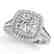 1.65 CTW Certified VS/SI Diamond Solitaire Halo Ring