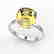 6 CTW Cushion Cut Citrine Designer Inspired Engagement - 2