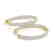 3.65 CTW Diamond VS/SI Certified 31 Mm Hoop Earrings