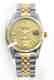 Rolex Ladies Two Tone 14K Gold/SS, Diamond Dial with