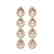 7.8 CTW Morganite & Diamond Halo Earrings 10K Yellow