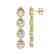 7.8 CTW Morganite & Diamond Halo Earrings 10K Yellow - 2