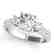 1.25 CTW Certified VS/SI Diamond 3 Stone Micro Pave - 2