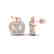 0.60 CTW VS/SI Diamond Micro Pave Halo Earrings 14K - 2