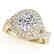 2 CTW Certified VS/SI Diamond Solitaire Halo Ring 14K