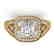 1.95 CTW Certified VS/SI Diamond Art Deco Micro Ring