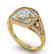 1.95 CTW Certified VS/SI Diamond Art Deco Micro Ring - 2