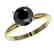 2 CTW Fancy Black VS Diamond Solitaire Engagement Ring - 2