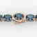 19.25 CTW London Blue Topaz & VS/SI Diamond Tennis