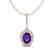1.75 CTW Amethyst & Micro Pave VS/SI Diamond Necklace