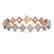 11.7 CTW Princess Cut Diamond Designer Bracelet 18K