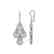 5.22 CTW Pear Diamond Designer Earrings 18K White Gold - 2