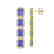 11.93 CTW Tanzanite & Diamond Halo Earrings 10K Yellow - 2