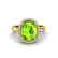 2.50 CTW Peridot & Micro Pave VS/SI Diamond Ring Halo