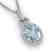 3 CTW Aquamarine & Micro Pave Halo VS/SI Diamond