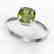 2 CTW Cushion Cut Green Tourmaline Solitaire Engagement - 2