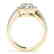 0.76 CTW Certified VS/SI Diamond Solitaire Halo Ring - 2