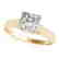 0.75 CTW Certified VS/SI Princess Diamond Solitaire