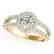 1.25 CTW Certified VS/SI Diamond Solitaire Halo Ring
