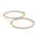 1.5 CTW Diamond VS/SI Certified 21 Mm Hoop Earrings 14K