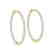 1.5 CTW Diamond VS/SI Certified 21 Mm Hoop Earrings 14K - 2