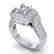 2.85 CTW Princess VS/SI Diamond Art Deco Micro Halo - 2