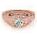 0.97 CTW Certified VS/SI Diamond Solitaire Antique Ring