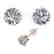 1.50 CTW VS/SI Diamond Stud Solitaire Earrings 14K Rose - 2
