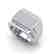 3 CTW VS/SI Diamond Baguette & Round Men's Ring 14K - 2