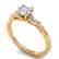 1.04 CTW Certified VS/SI Diamond Solitaire Ring 18K - 2