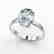 2.50 CTW Aquamarine Designer Inspired Solitaire Ring - 2