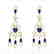 11 CTW Sapphire & Micro Pave VS/SI Diamond Earrings 14K - 2