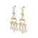 3.25 CTW VS/SI Diamond Micro Pave Designer Earrings 14K