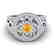 1 CTW VS/SI Diamond & Citrine Micro Pave Designer Ring