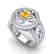 1 CTW VS/SI Diamond & Citrine Micro Pave Designer Ring - 2