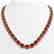 58.59 CTW Ruby & Diamond Halo Necklace 10K Yellow Gold