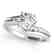 0.81 CTW Certified VS/SI Diamond Bypass Solitaire Ring