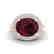4.50 CTW Garnet & Micro Pave VS/SI Diamond Ring 14K - 2