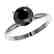 2 CTW Fancy Black VS Diamond Solitaire Engagement Ring - 2