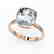 4.50 CTW Cushion Cut Aquamarine Designer Inspired - 2