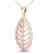 1 CTW Micro Pave VS/SI Diamond Designer Necklace 14K - 2