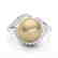 0.27 CTW VS/SI Diamond & Golden Pearl Designer Ring 18K