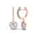 1.75 CTW Micro Pave Halo VS/SI Diamond Earrings 14K - 2