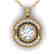 1.02 CTW Certified VS/SI Diamond Art Deco Necklace 18K