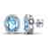 5.50 CTW Sky Blue Topaz & Micro VS/SI Diamond Halo - 2