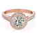 1.3 CTW Certified VS/SI Diamond Solitaire Halo Ring 14K