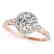 0.75 CTW Certified VS/SI Diamond Solitaire Halo Ring