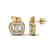 0.60 CTW VS/SI Diamond Micro Pave Halo Earrings 18K - 2