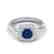 1.16 CTW Sapphire & Micro VS/SI Diamond Ring Solitaire
